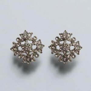 Madison Tyler Silver Floral Stud Earrings
